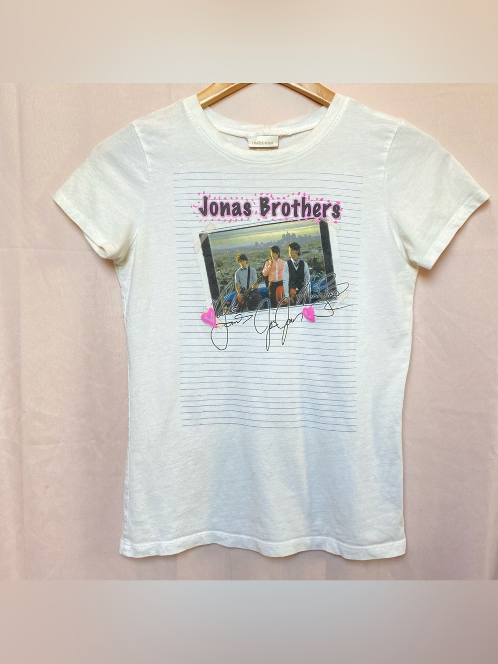 Y2K Limited Too Jonas Brothers Band T-Shirt Size 18Y/S/M RARE Collectible 00s